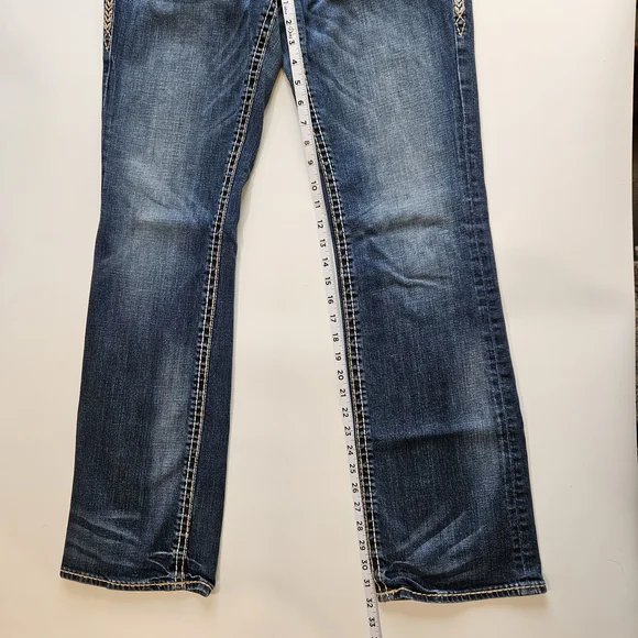 Rock Revival Jeans Size 30 Women's Anja Boot Denim - Picture 8 of 12